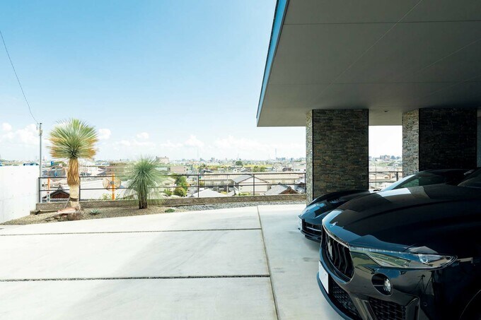 駐車場からの眺め