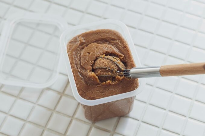 ウッドハンドル味噌マドラー