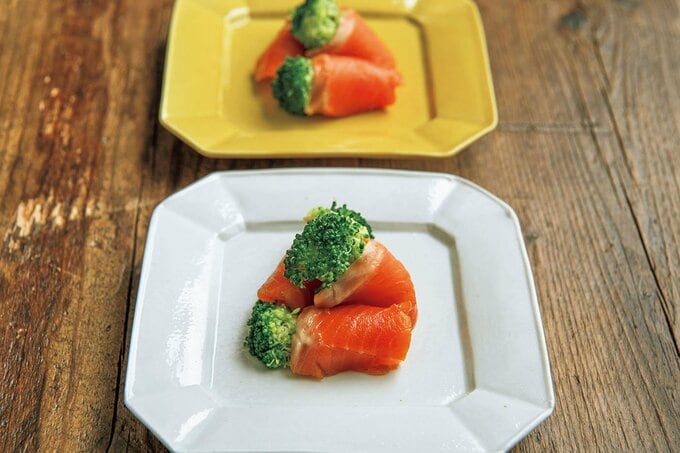 笠原将弘さんのサーモンのブロッコリー巻き