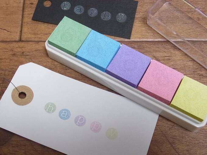 100円のスタンプをポンポン押して新生活グッズづくり Esseonline エッセ オンライン