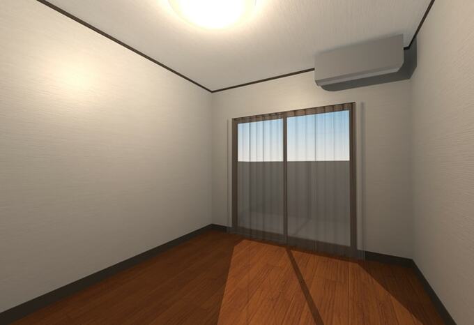 リノベーション前の入口から見た洋室です