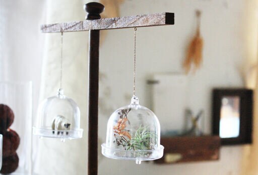 クリアドームのハンギングスタンド