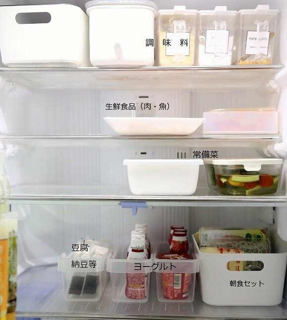 100円のボックスとフックで冷蔵庫が変わる つめ替えは最小限が合理的 Esseonline エッセ オンライン
