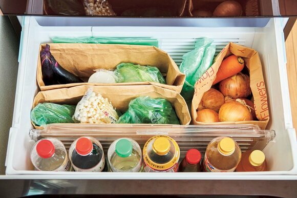 タマネギニンジンなど冷蔵室