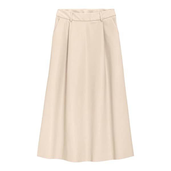 フェイクレザーフレアミディスカート