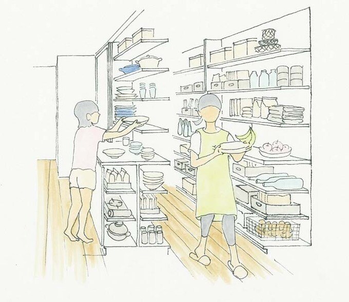 両面使いの収納
