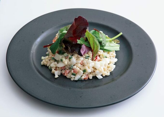 新タマネギと大麦のタブレ