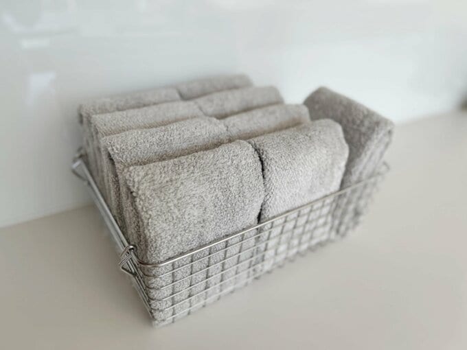 畳まれたタオル