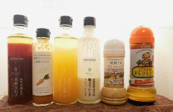 たくさんのドレッシング