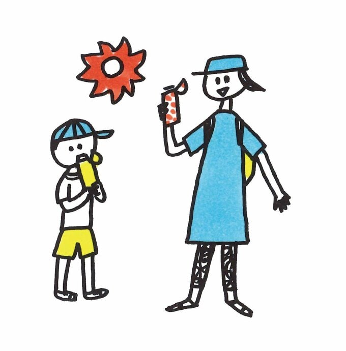 水分補給イラスト