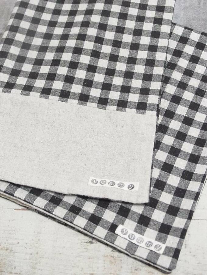 綿テープにスタンプ