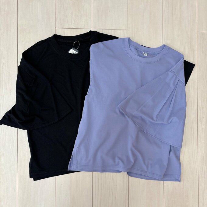 GUのフレアスリーブT