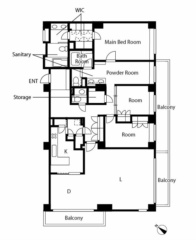 リノベーション後の間取り図