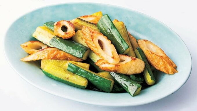 キュウリとちくわの炒め物