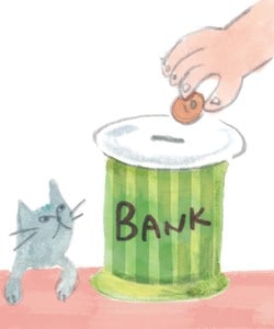 外食は小銭貯金を使うルールに