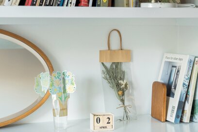 100円ショップの韓国風インテリア。アースカラーでお部屋をかわいく