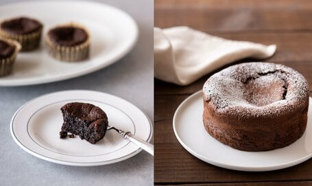 バレンタインに。板チョコで手軽につくれる濃厚チョコケーキ2つ
