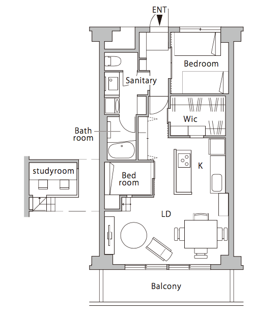 リノベーション後の間取り図