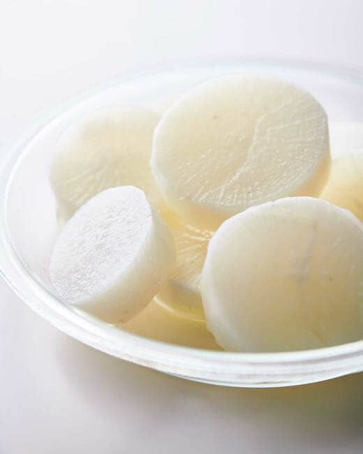 下ゆでした大根