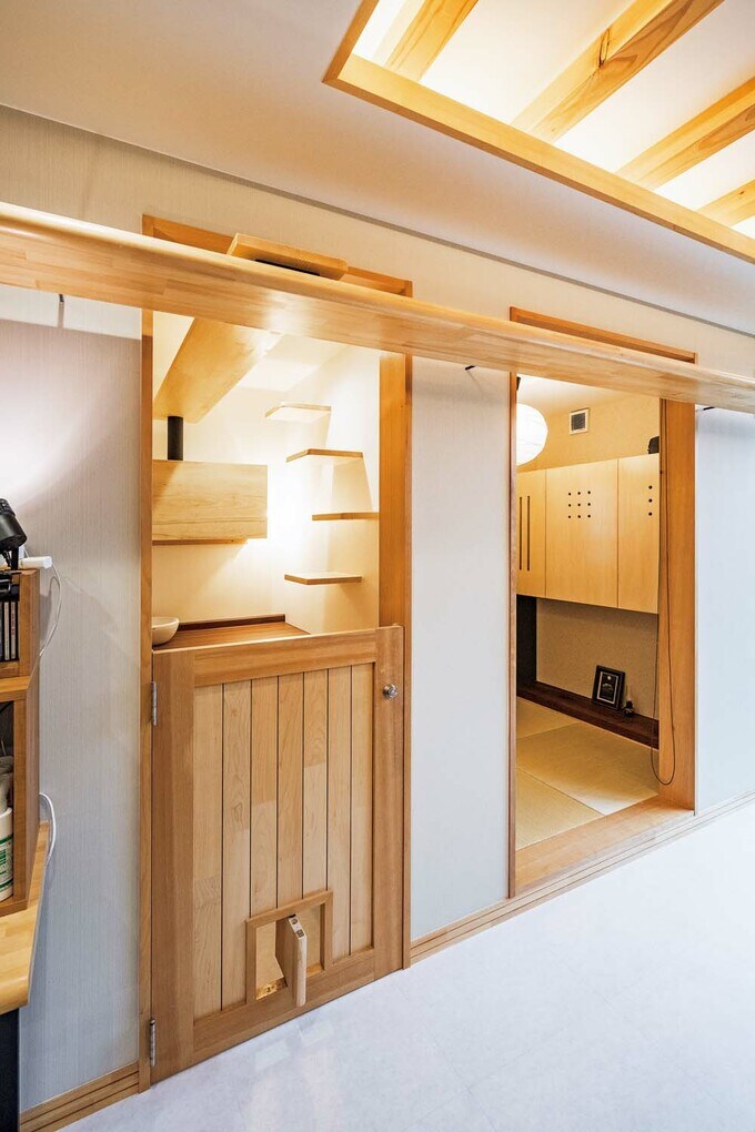 LDKにあるネコ用トイレ