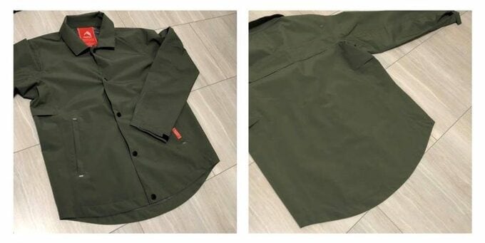 後ろの丈が若干長くなっているジャケット