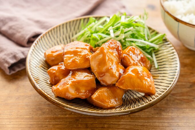 鶏胸肉のポン酢煮