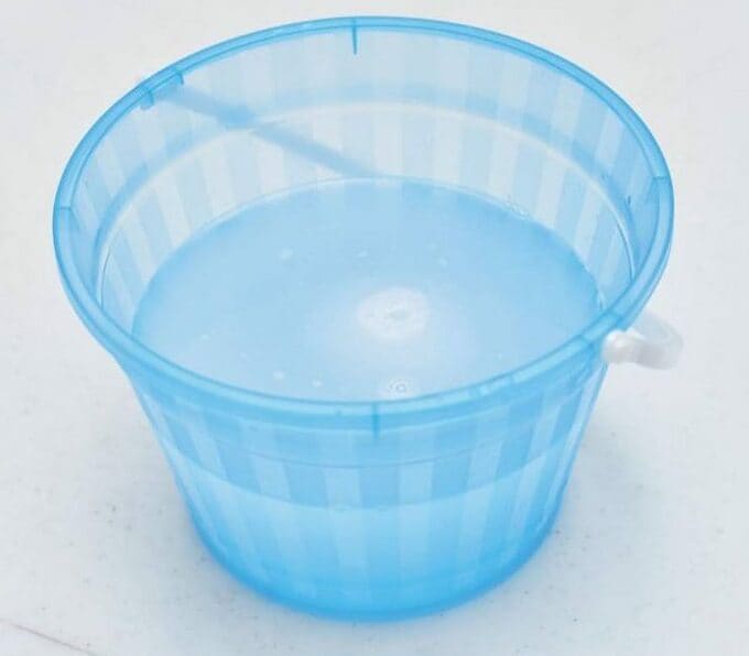 バケツにつけおき液