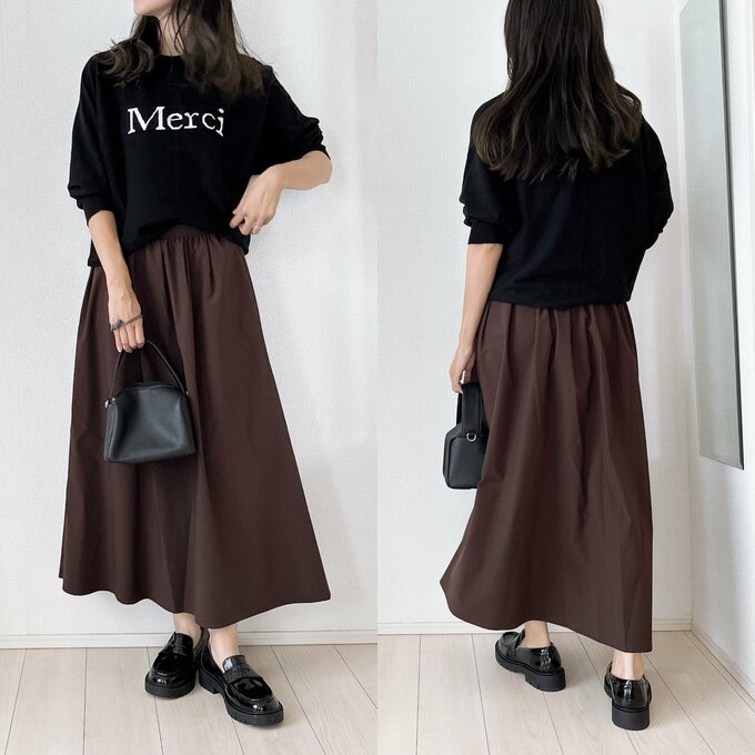 ローファースカートコーデ