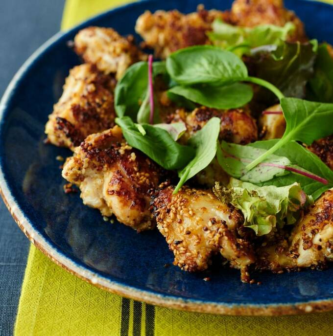 鶏モモ肉のごま焼き