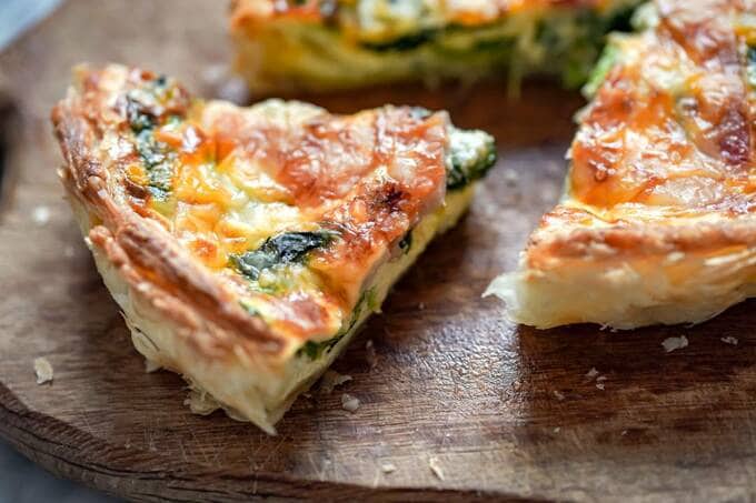 ベーコンとホウレンソウのキッシュ