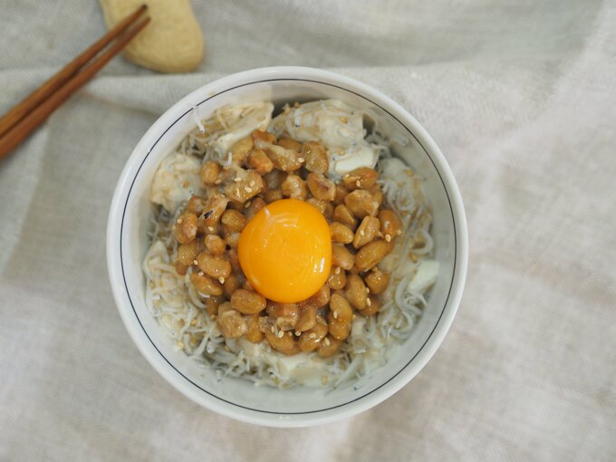 朝のやせる丼! 卵豆腐丼