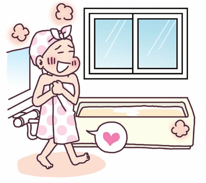 浴室のイラスト