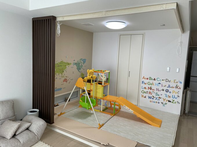 子育てにも活躍している畳コーナー