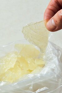 レモンの絞り汁は板状に冷凍