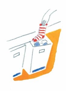 服はたたまない