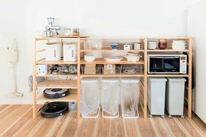 家事が時短化するうえ、生活感もなし！無印良品を使ったリアル収納術