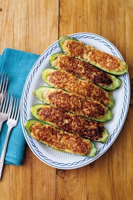 旬のズッキーニを肉づめに！どーんと迫力満点な糖質オフおかず