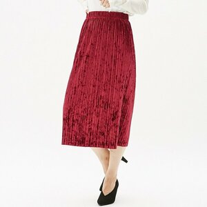 ベロアプリーツスカート