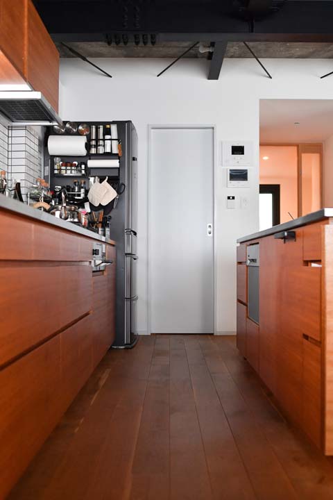 大容量のキッチン収納