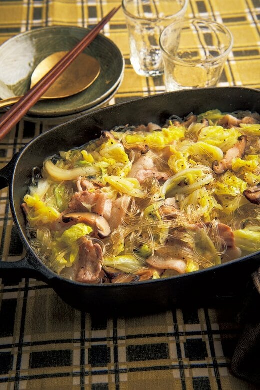 白菜と豚バラの蒸し煮