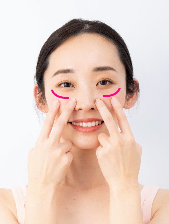 頬骨プッシュのやり方