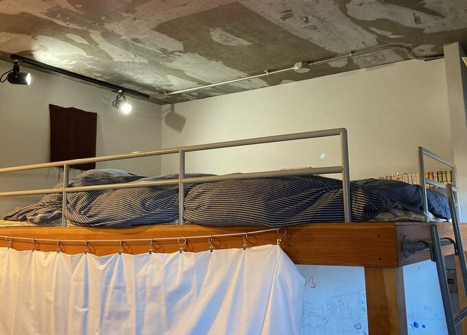 ロフトをベッドとして使用