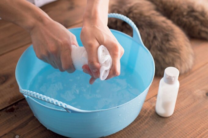 ヘアトリートメントをつける