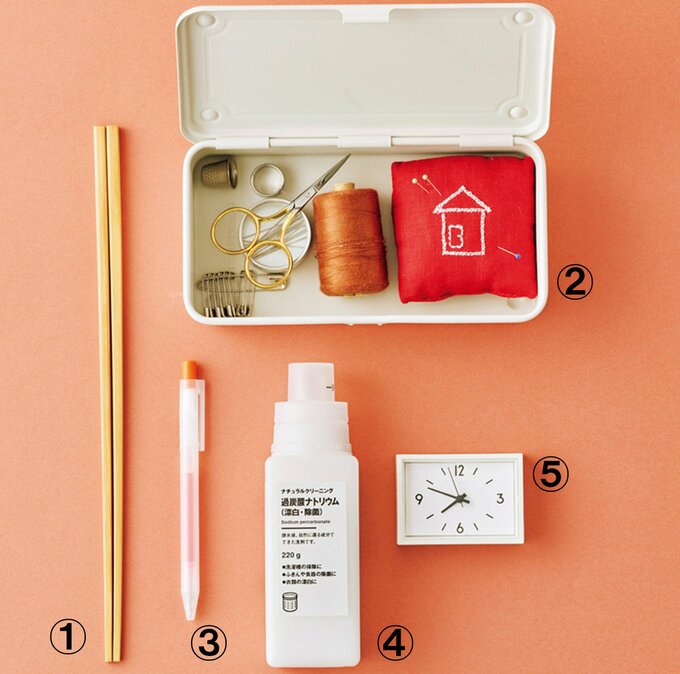 並べられた無印良品のアイテム