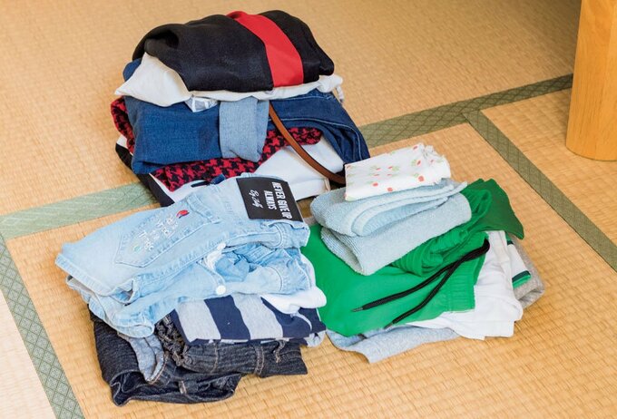 洗濯もの畳んだ状態