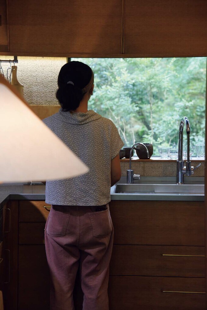 キッチンにいても景色を楽しめる