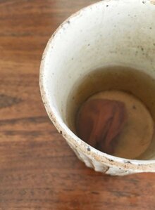 三年番茶に梅を入れて飲む