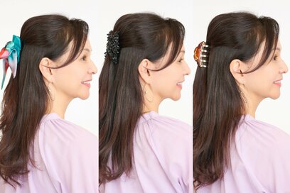 50代40代、「きれいめヘアアレンジ」3連発。テクニックいらずで卒入学式やイベント時に大活躍