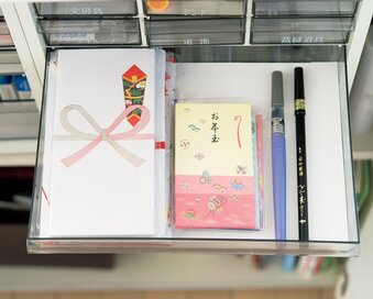 出番が少ない冠婚葬祭や学校行事グッズがすぐ見つかる収納法