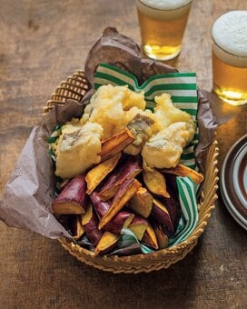 サツマイモとタラのフィッシュ＆チップス。意外な組み合わせが斬新